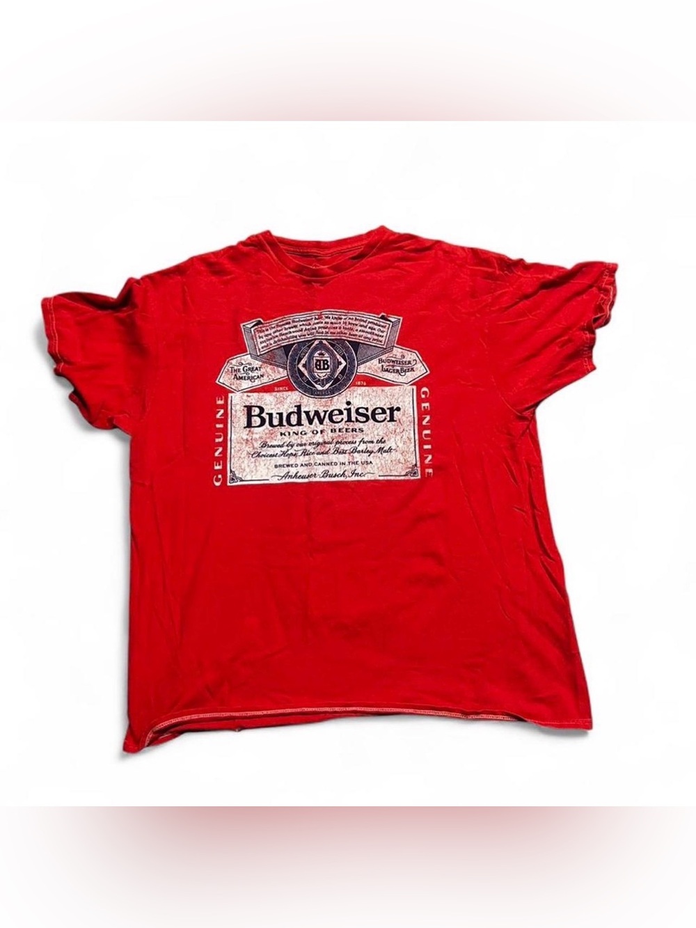 Budweiser Red Logo Short Sleeve Tee